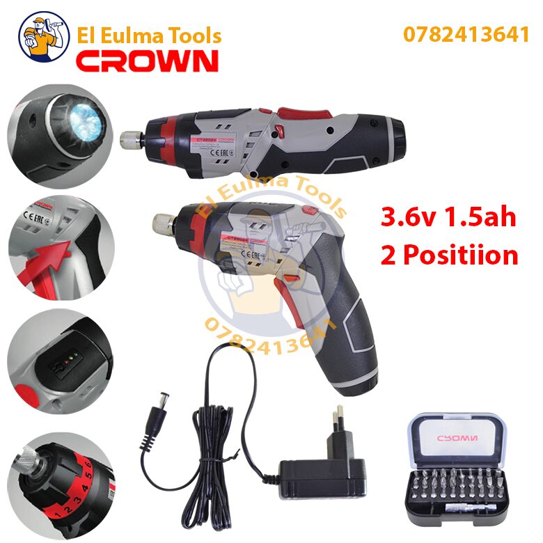 Visseuse sans fil 3.6v 1.5ah CROWN CT22024 – El Eulma Tools | العلمة تولز