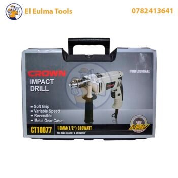 Perceuse a percussion 13mm 810W avec valise CROWN