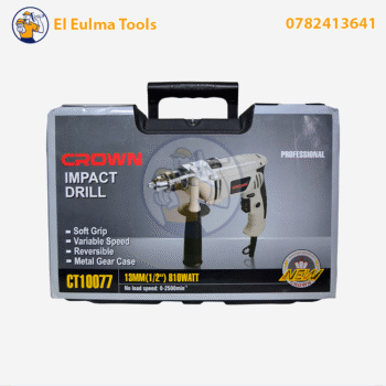 Perceuse a percussion 13mm 810W avec valise CROWN