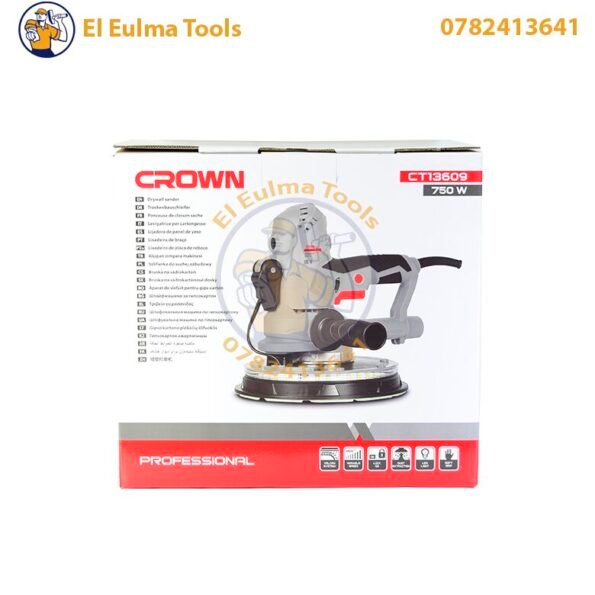 Ponceuse Rotative Orbital Murale 750W 180mm CROWN