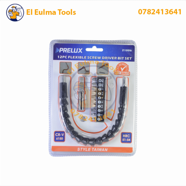 Tournevis flexible avec 12 Bit PRELUX