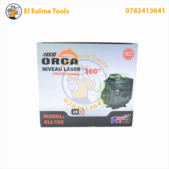 Niveau laser 4D 16 lignes 2 Batteries ORCA