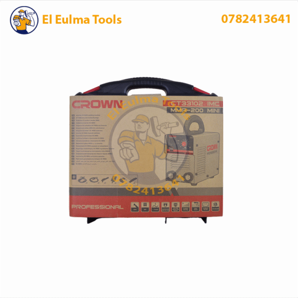 Poste à souder MMA 200A Mini avec valise et gants CROWN