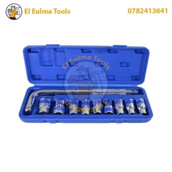 Jeu de Clé à douille 10 pièces 1/2" DR