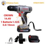 Perceuse Visseuse sans fil 0,8-10mm 14.4V 1 Batterie 1.5Ah CROWN CT21055LM-1.5S