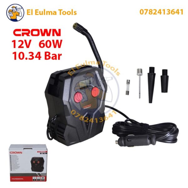 Mini Compresseur 12V 60W 10.34bar CROWN CT36059