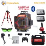 Niveau laser 16 Lignes 4D 2 Batteries Avec Trépied HONESTPLUS YAMO190