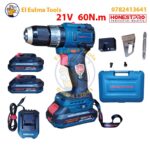 Visseuse perceuse a percussion Sans-fil 60N.m 2 Batteries 21v brushess HONESTPRO YAE6120