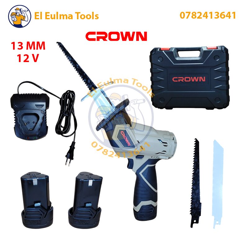 592.jpg Scie sabre sans fil 12 V 13 mm avec 2 batteries CROWN CT25004 – Image 1