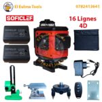 Niveau Laser 16 Lignes 4D avec 2 Batteries SOFICLEF NLR-16