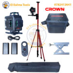 Niveau Laser 4D 16 Lignes 30M avec Perche Télescopique CROWN CT44150