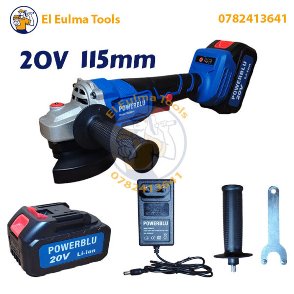 Meuleuse sans fil 1 Batterie 20V 115 mm POWERBLU YAE6014
