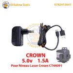 Chargeur 5.0V 1.5A CROWN Pour Niveau laser CT44091