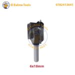 Fraise rotative 18mm tige 6mm pour défonceuse