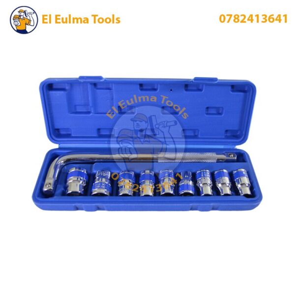 Jeu de Clé à douille 10 pièces 1/2" DR