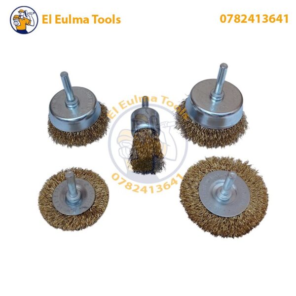 Jeu de Brosses Métalliques en Acier 5 Pièces GS OPTIMUS GS64044