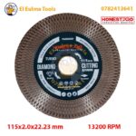 Disque Diamant Electrolytique 115x2.0x22.23mm 13200rpm HONESTPRO YAG0301