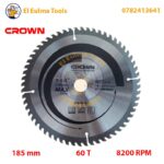 Lame de scie circulaire 185 mm 60 dents 8200 RPM CROWN CTTSP0043