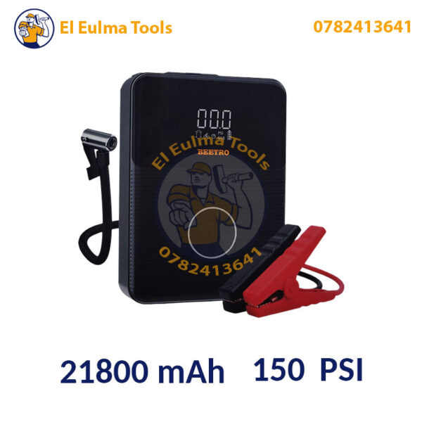 Démarreur de voiture 21800 mAh avec compresseur d'air 150 PSI BEETRO BE0145