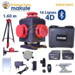 Niveau laser 16 lignes vertes 4D 360° 2 batteries MAKUTE LL2216