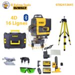 Niveau laser 16 lignes vertes 4D 360° 2 batteries DEWALT