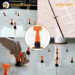 Système de Nivellement de Carrelage Réutilisable - Kit de 50 Pièces - الصورة 4