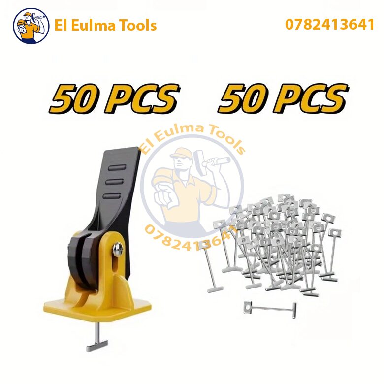 d93f4992a12243d8bc0cc3c15e0f8b7d-goods.jpg Système de nivellement des carrelage reutilisable 50 pcs avec button sans clé de serage - الصورة 5
