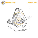 ⁦Enrouleur de Câble Électrique 3000W 7m CROWN CEER-A02U15⁩ - الصورة ⁦3⁩