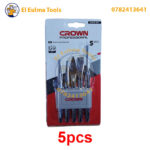 ⁦Ensemble Poinçon et Burin 5 Pièces CROWN CPHHP-XA5 (Acier CR-V)⁩ - الصورة ⁦2⁩
