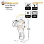 Détecteur Thermique Infrarouge -50°C à 600°C CROWN CT44037 – Image 5