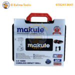 ⁦Visseuse perceuse a percussion Sans-fil 20V Brushless MAKUTE CID121-10-2BL⁩ - الصورة ⁦2⁩