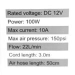 ⁦Compresseur Automobile 150PSI BEETRO BE0173⁩ - الصورة ⁦8⁩