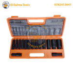 ⁦Jeu de Douilles de 15Pcs 1/2″ 10-32 mm⁩ - الصورة ⁦2⁩