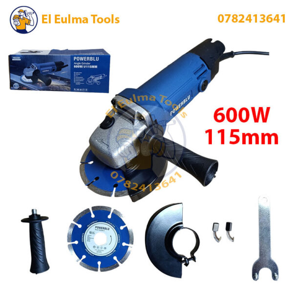 Meuleuse d'angle 600W 115mm POWERBLU YAE2284