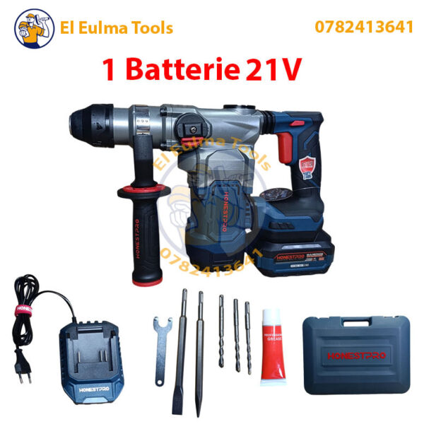 Marteau piqueur sans-fil 21V HONESTPRO YAE6166