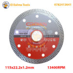 Disque de coupe diamanté 115x22.2x1.2mm CROWN CADD-GFT22115K