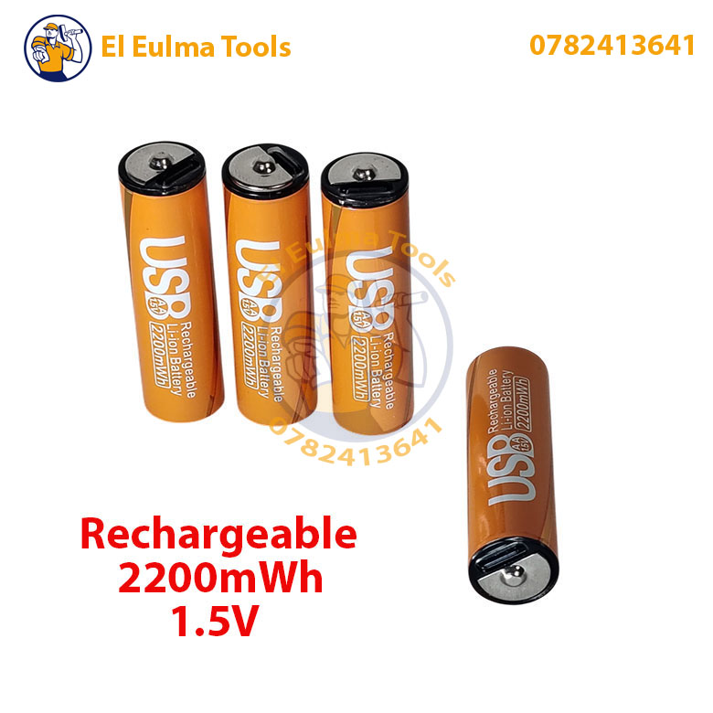 IMG_20260405_191821 Pack de 4 Piles Rechargeables AA Lithium 2200 mWh 1.5V - الصورة 1