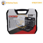 ⁦Coffret cliquet 219 pièces CROWN CPHTS-XC219BDA⁩ - الصورة ⁦2⁩