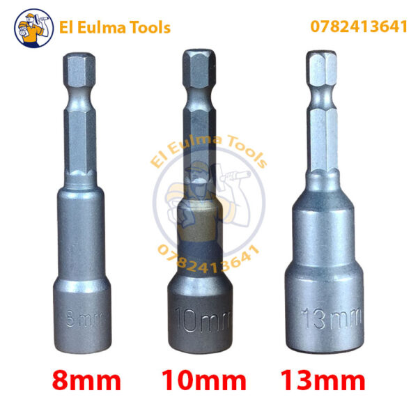 Embout a douille magnétique 8mm 10mm 13mm