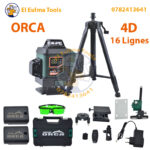 Niveau Laser 4D 16 Lignes 360° 25M ORCA OD3-16G (avec Trépied et 2 Batteries)